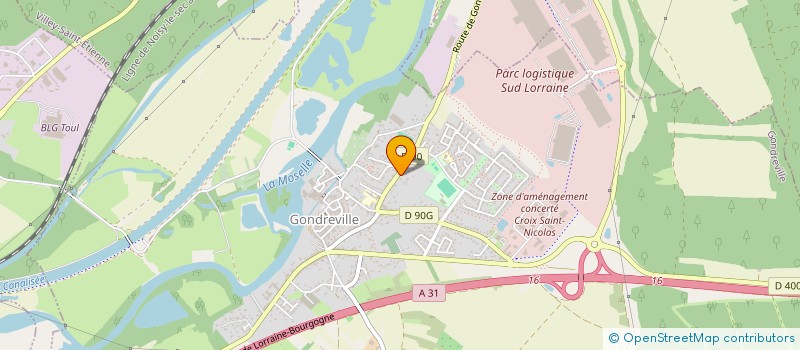 localisation de l'entreprise GROUPE MHF  GONDREVILLE