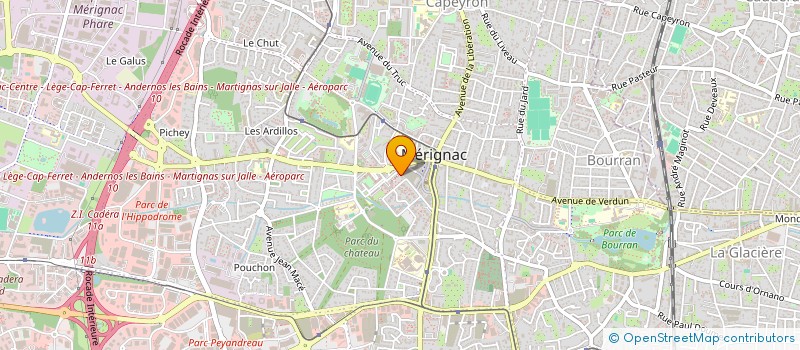 localisation de l'entreprise GROUPE MHL  MERIGNAC