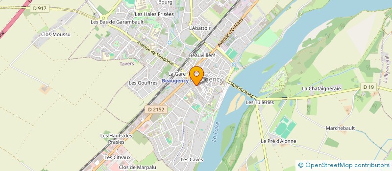 localisation de l'entreprise GROUPE MICHAU THR  BEAUGENCY