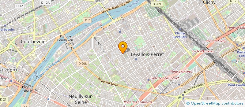 localisation de l'entreprise GROUPE MIDI RESTAURATION à LEVALLOIS-PERRET