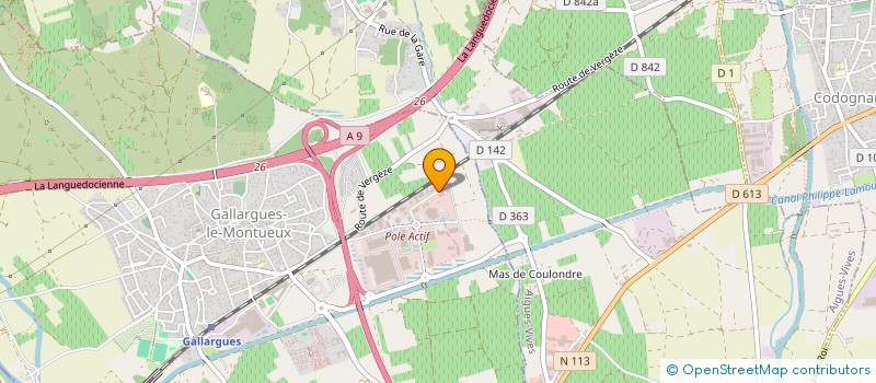 localisation de l'entreprise GROUPE MILET  GALLARGUES-LE-MONTUEUX