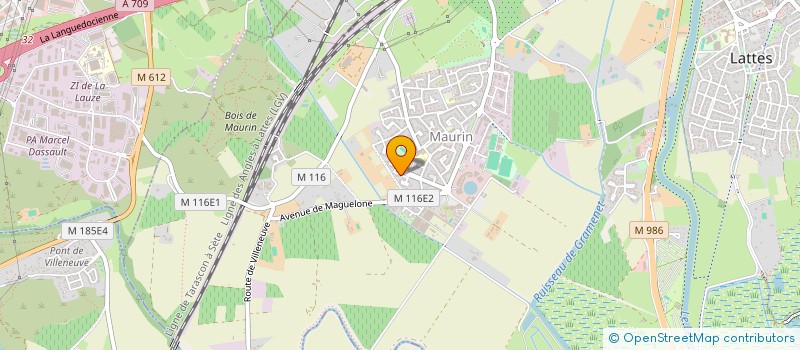 localisation de l'entreprise GROUPE MJM à LATTES