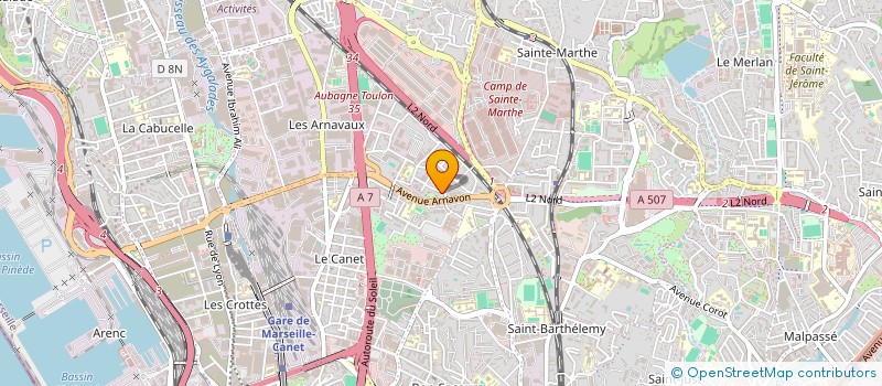 localisation de l'entreprise GROUPE MK à MARSEILLE