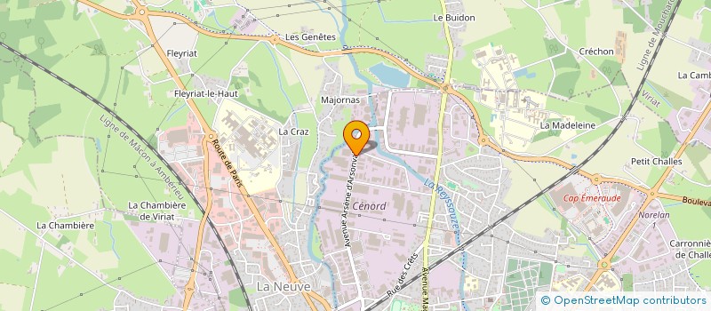 localisation de l'entreprise GROUPE MMM à BOURG-EN-BRESSE