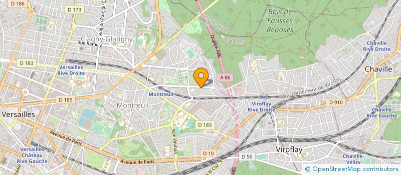 localisation de l'entreprise GROUPE MODE ET CONSEIL à VERSAILLES