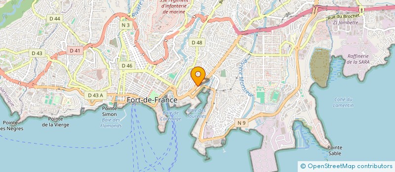 localisation de l'entreprise GROUPE MONTAGRUES  FORT-DE-FRANCE