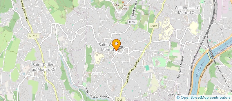 localisation de l'entreprise GROUPE MONTS D'OR IMMOBILIER  SAINT-CYR-AU-MONT-D'OR