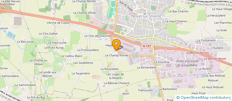 localisation de l'entreprise GROUPE MONZA  NOYAL-SUR-VILAINE