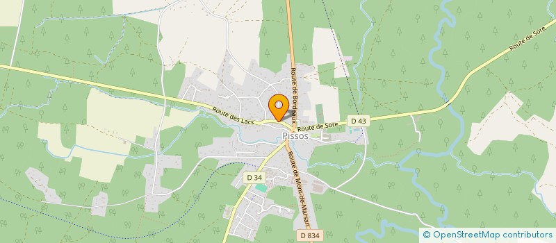 localisation de l'entreprise GROUPE MORLANS LANDES  BISCARROSSE