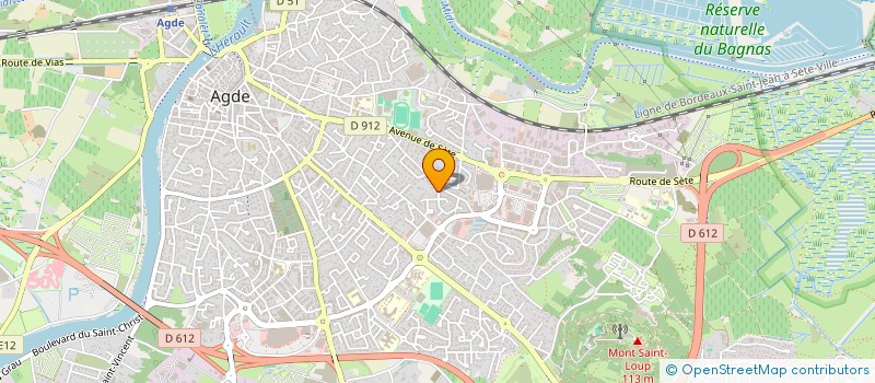 localisation de l'entreprise GROUPE MOTOCYCLISTE OCCITAN  AGDE
