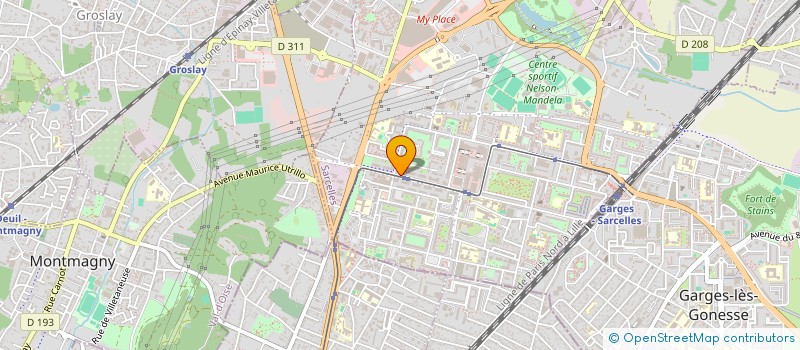 localisation de l'entreprise GROUPE MSR  SARCELLES