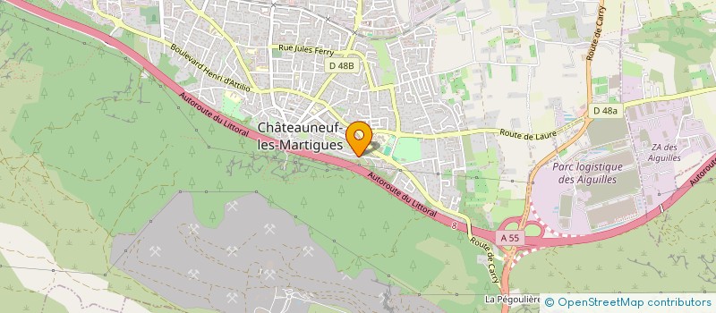 localisation de l'entreprise GROUPE MUSICAL CLAIR OBSCUR  CHATEAUNEUF-LES-MARTIGUES