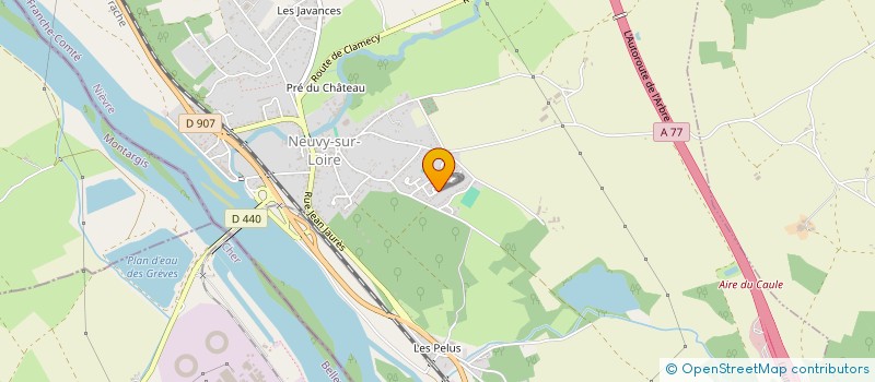 localisation de l'entreprise GROUPE MUSICAL YDEM à NEUVY-SUR-LOIRE
