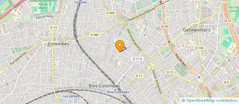 localisation de l'entreprise GROUPE NATIONAL DU CHIEN DE SERVICE à BOIS-COLOMBES