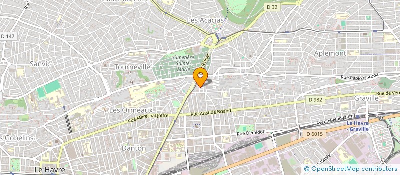 localisation de l'entreprise GROUPE NAUTIQUE RALLYE  LE HAVRE