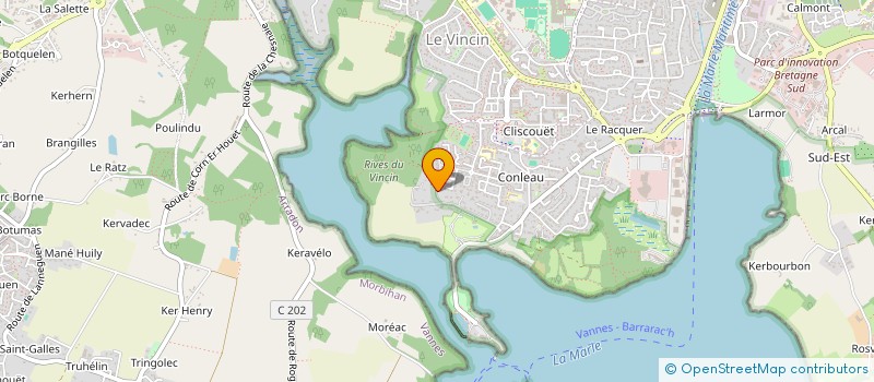 localisation de l'entreprise GROUPE NAUTIQUE VANNETAIS à VANNES