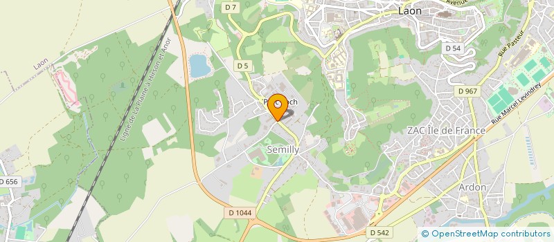 localisation de l'entreprise GROUPE ND FILIERE BOIS à LAON
