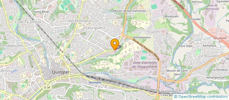 localisation de l'entreprise GROUPE NEDELEC à QUIMPER