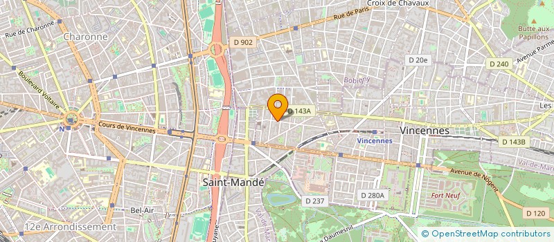 localisation de l'entreprise GROUPE NEIVA  VINCENNES