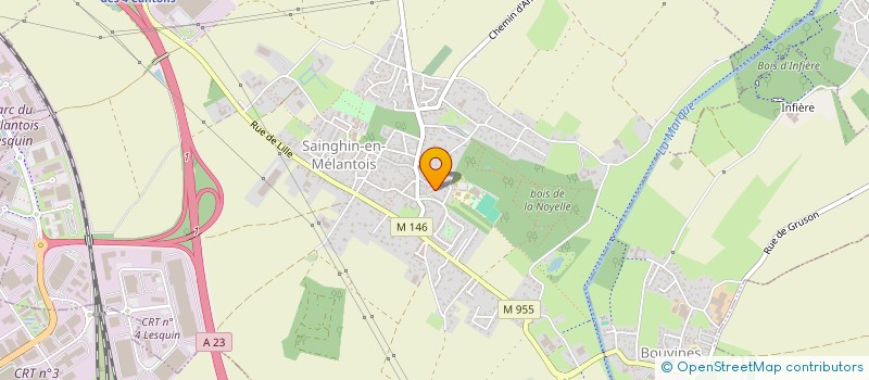 localisation de l'entreprise GROUPE NEWMAX  SAINGHIN-EN-MELANTOIS