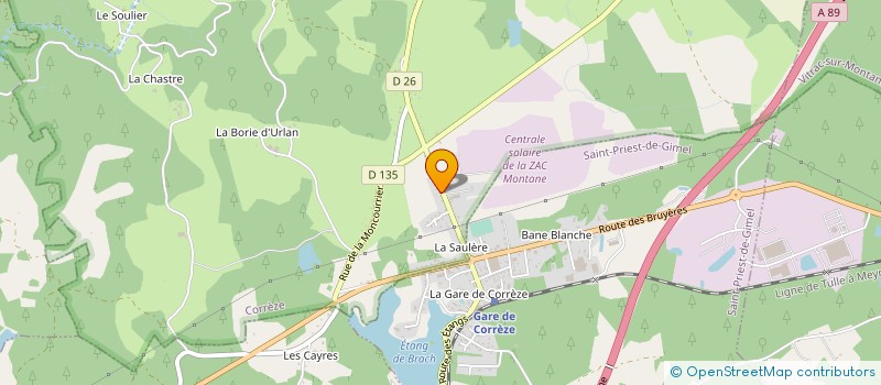 localisation de l'entreprise GROUPE NGA à CORREZE