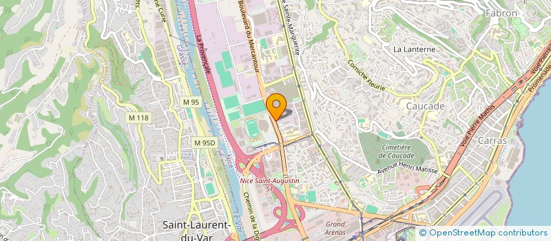 localisation de l'entreprise GROUPE NICE MATIN à NICE