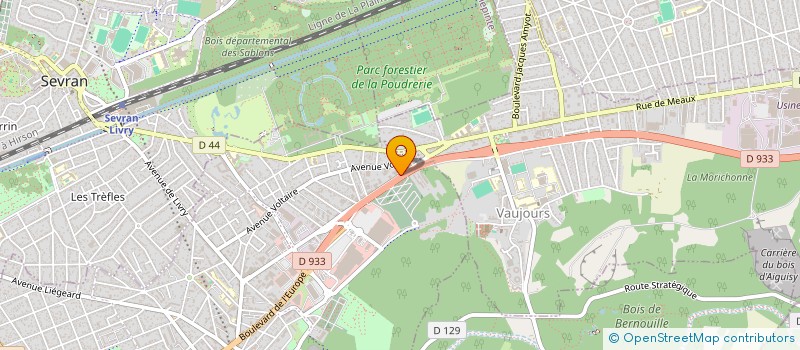 localisation de l'entreprise GROUPE NICOLAS THEVENET  LIVRY-GARGAN