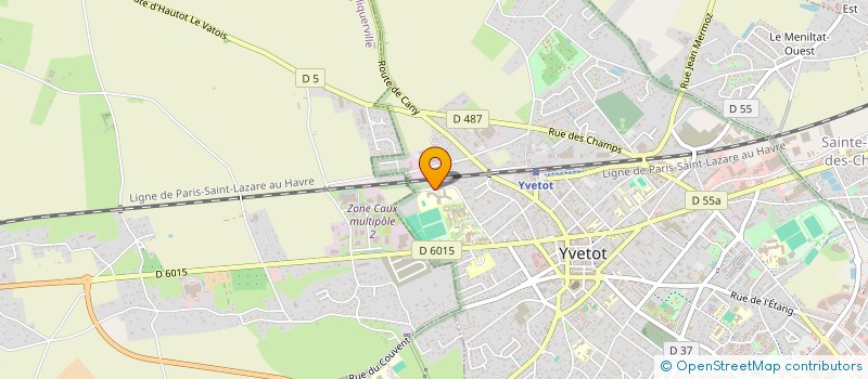 localisation de l'entreprise GROUPE NORMAND DE PSYCHIATRIE  YVETOT