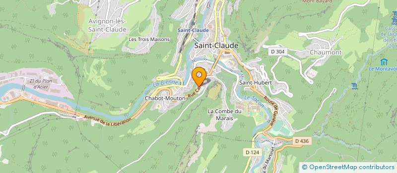 localisation de l'entreprise GROUPE NOUVELLE GENERATION à SAINT-CLAUDE