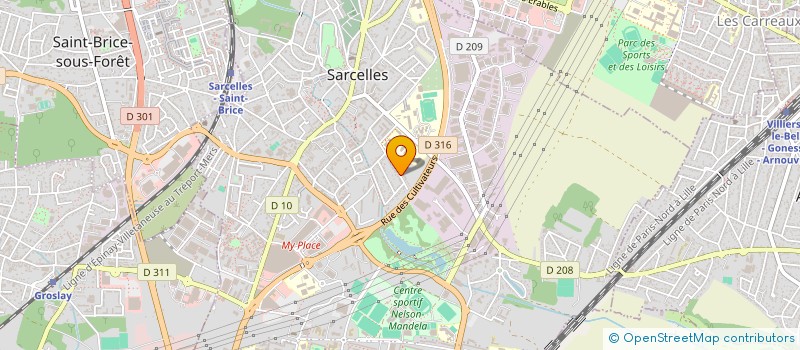 localisation de l'entreprise GROUPE NS à SARCELLES