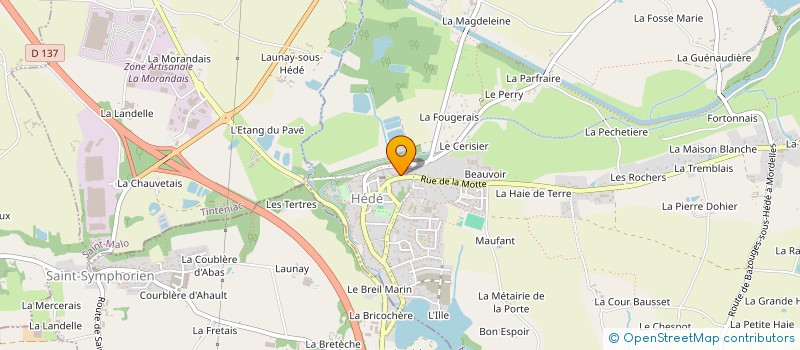 localisation de l'entreprise GROUPE NSMG  HEDE-BAZOUGES