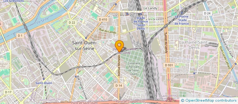 localisation de l'entreprise GROUPE O.P.C. FRANCE à SAINT-OUEN-SUR-SEINE