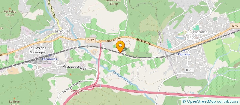 localisation de l'entreprise GROUPE O PUS SAS  CARNOULES