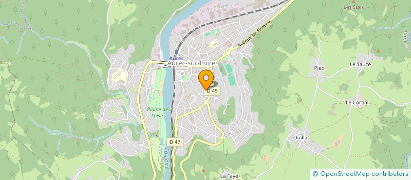 localisation de l'entreprise GROUPE OBRAL  AUREC-SUR-LOIRE