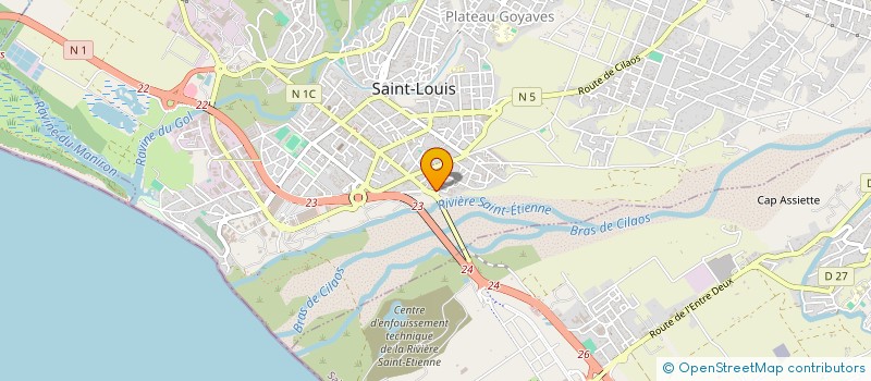 localisation de l'entreprise GROUPE OMARJEE à SAINT-LOUIS