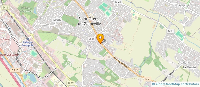 localisation de l'entreprise GROUPE OMEGA  SAINT-ORENS-DE-GAMEVILLE