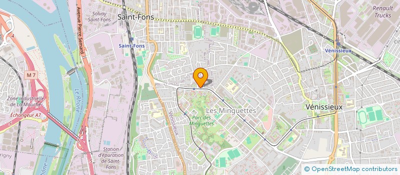 localisation de l'entreprise GROUPE ONOMO TP à VENISSIEUX