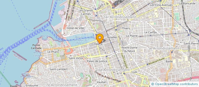localisation de l'entreprise GROUPE OPERA  MARSEILLE