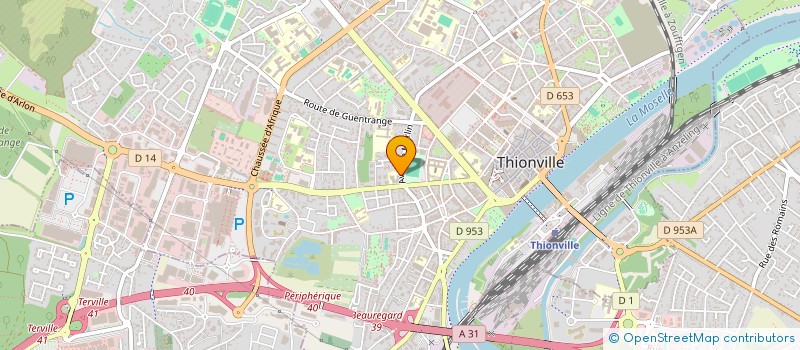 localisation de l'entreprise GROUPE OPHTALMOLOGIQUE MERLIN à THIONVILLE