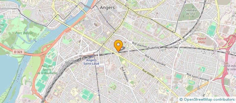 localisation de l'entreprise GROUPE ORION à ANGERS