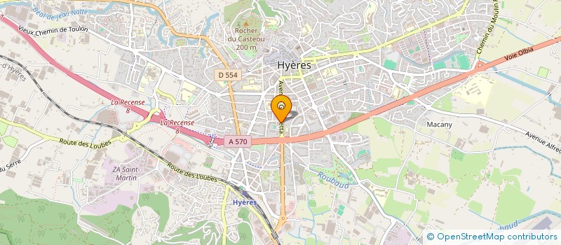 localisation de l'entreprise GROUPE ORSAY SECURITE PRIVEE à HYERES