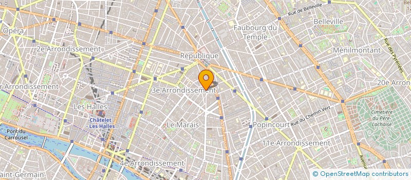 localisation de l'entreprise GROUPE OSMOSE à PARIS