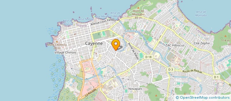 localisation de l'entreprise GROUPE OVERSY à CAYENNE