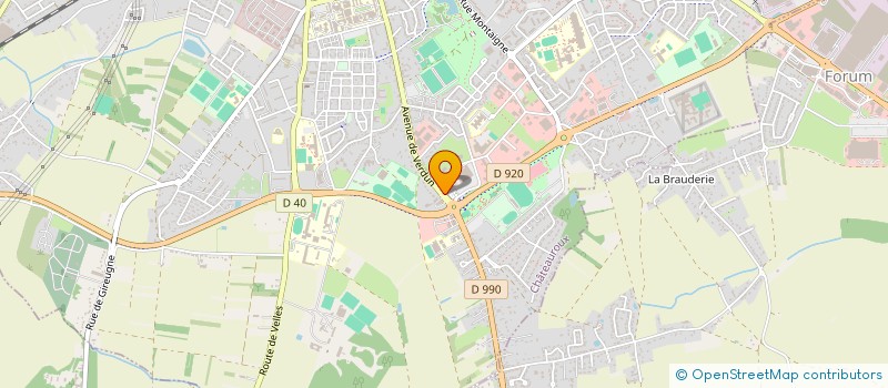 localisation de l'entreprise GROUPE P. LEBLANC à CHATEAUROUX
