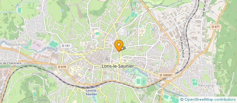 localisation de l'entreprise GROUPE PALEONTOLOGIQUE ET MINERALOGIQUE FRANC COMTOIS à LONS-LE-SAUNIER