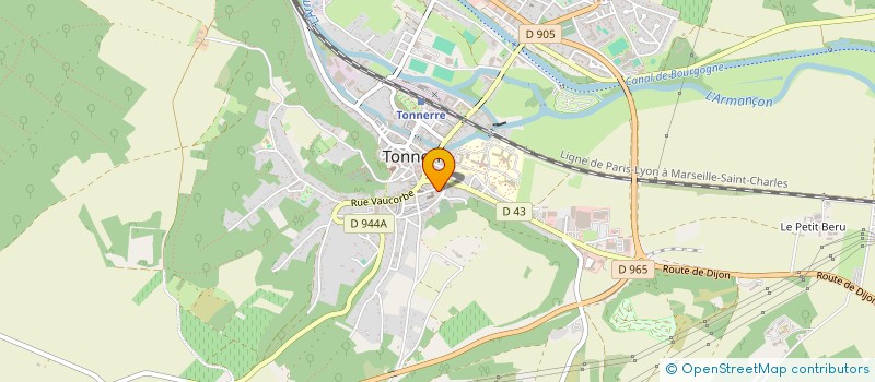 localisation de l'entreprise GROUPE PARA MEDICAL PASTEUR  TONNERRE