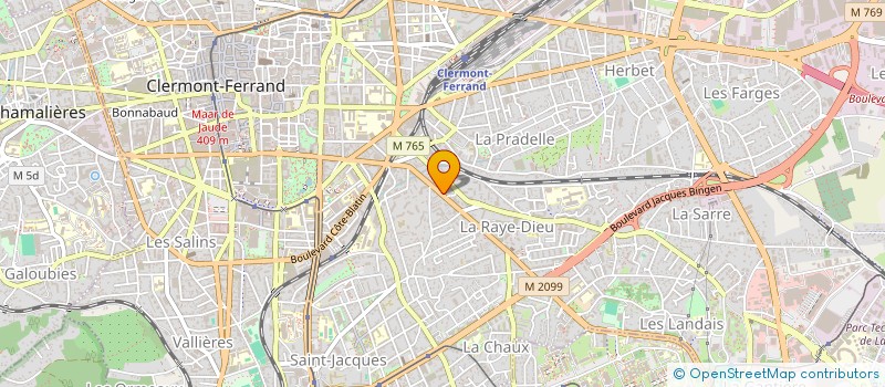 localisation de l'entreprise GROUPE PARAMEDICAL LAFAYETTE  CLERMONT-FERRAND