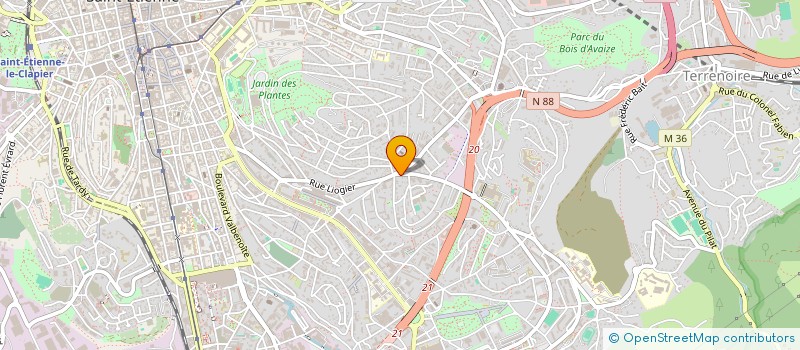 localisation de l'entreprise GROUPE PARENTS ELEVE CATHO COLL BEAULIEU  SAINT-ETIENNE