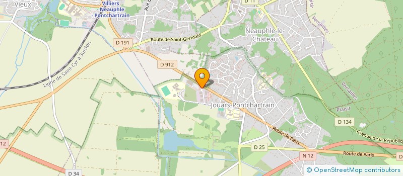 localisation de l'entreprise GROUPE PARTENAIRE INDUSTRIE  JOUARS-PONTCHARTRAIN