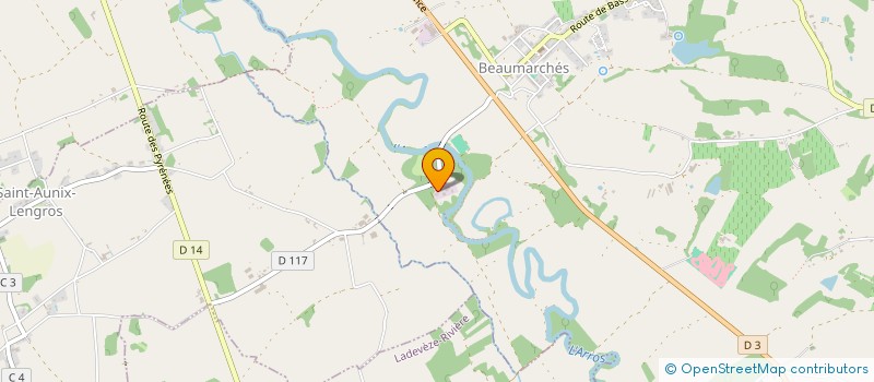 localisation de l'entreprise GROUPE PATRICK CAZABAN HOLDING  BEAUMARCHES